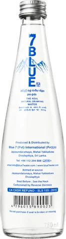 7Blue 750 ml glass bottle